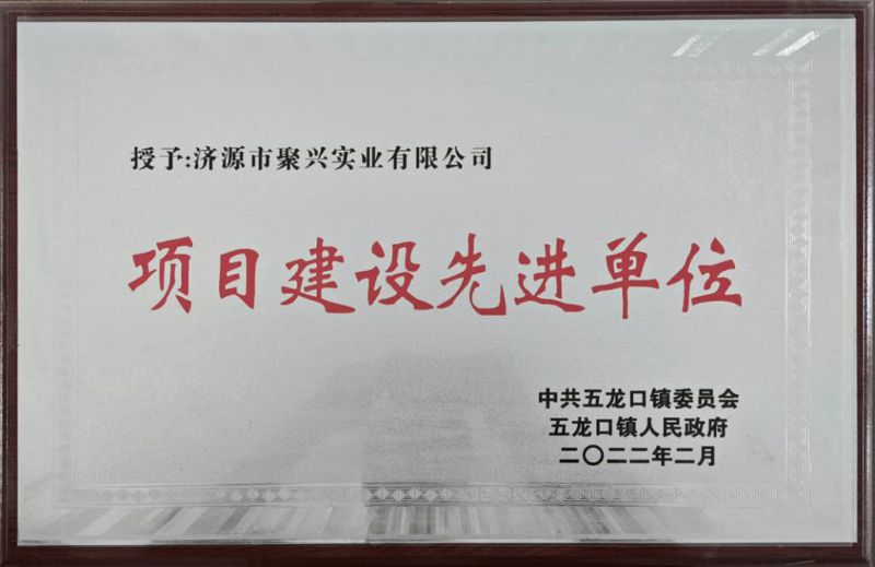 項目建設先進單位